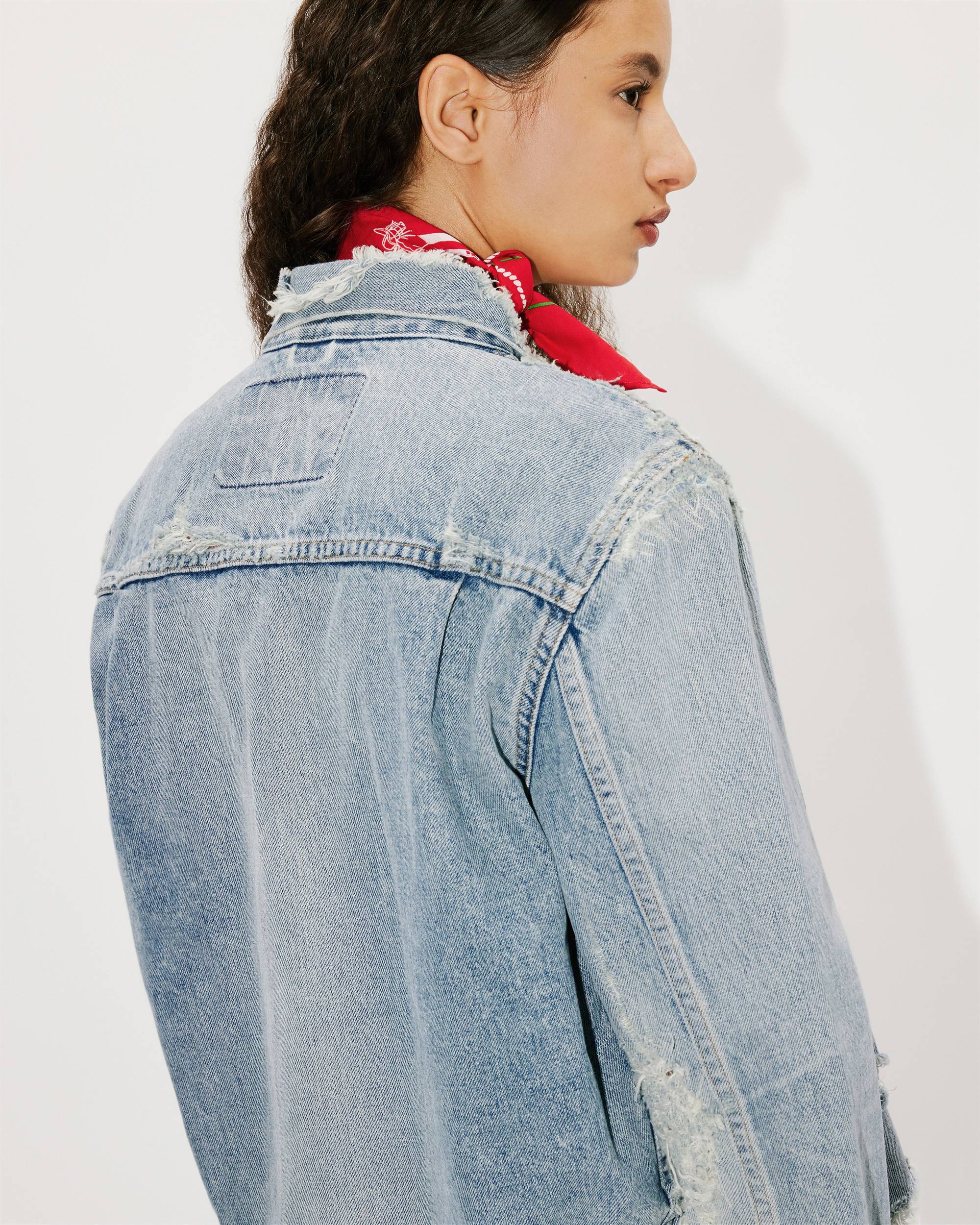 KENZO x LEVI'S® Type II distressed genderless denim trucker jacket - 9