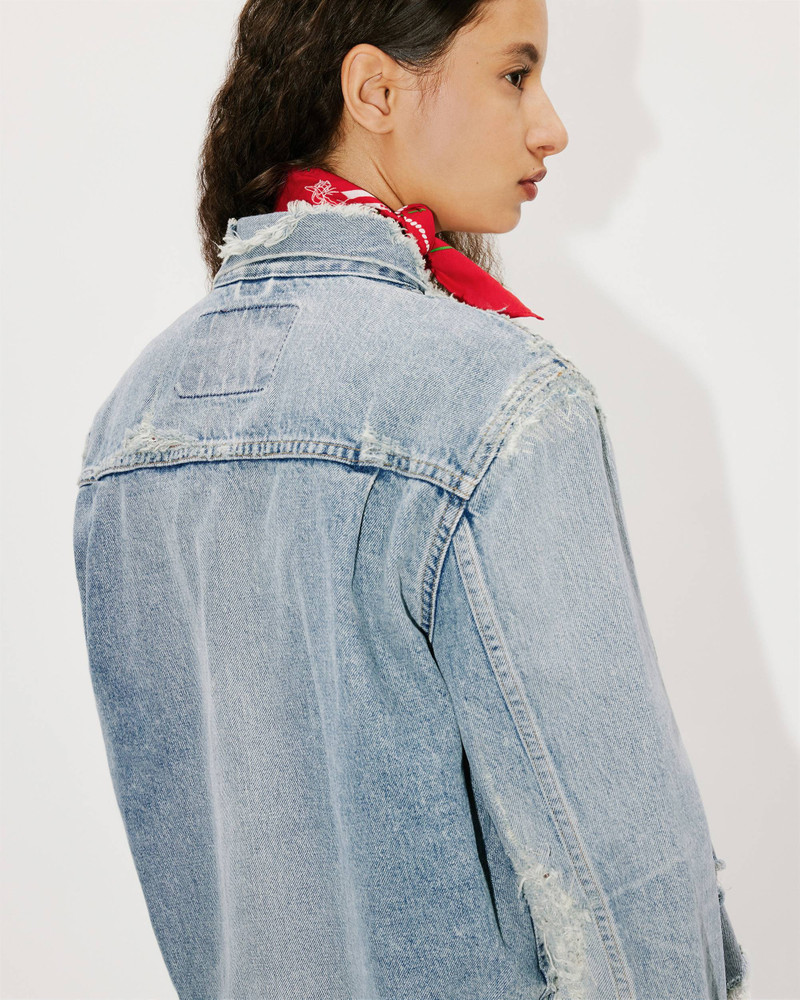 KENZO x LEVI'S® Type II distressed genderless denim trucker jacket 9