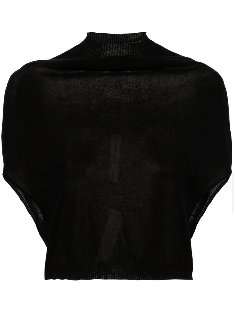 Crater draped crop top 1