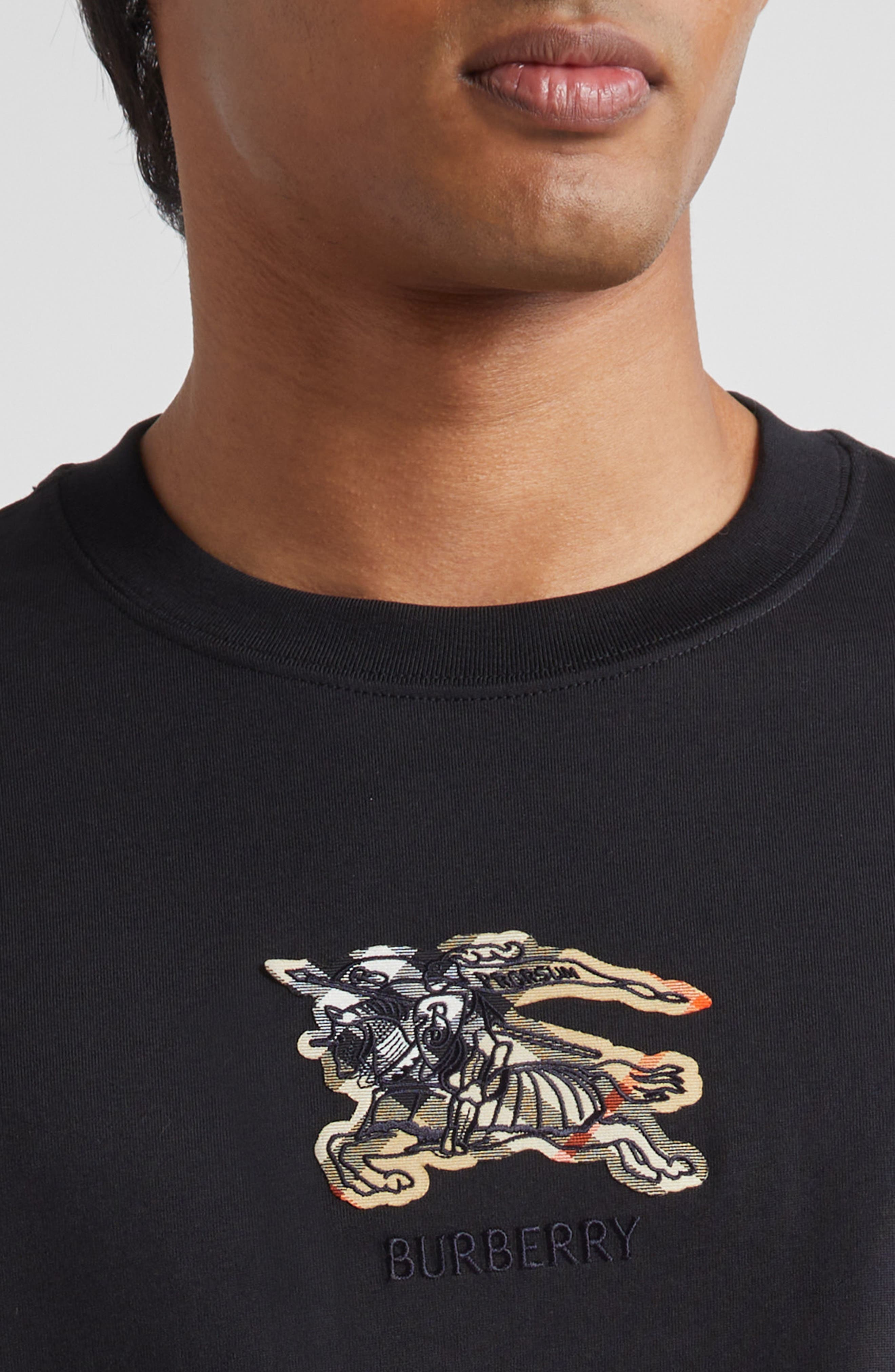 burberry Seth EKD Cotton Jersey T-Shirt in Black at Nordstrom - 4