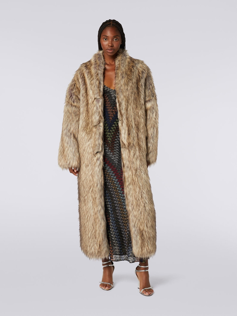Missoni Long faux fur coat outlook