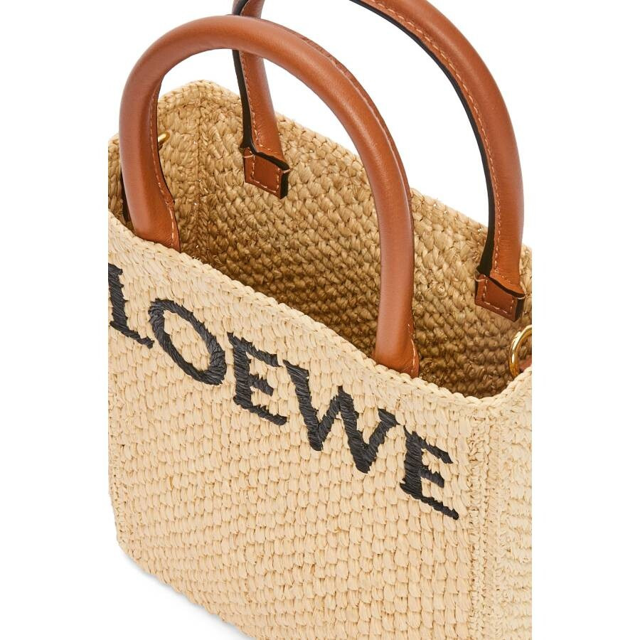 Loewe Vertical Tote Mini Handbag - Beige - 5