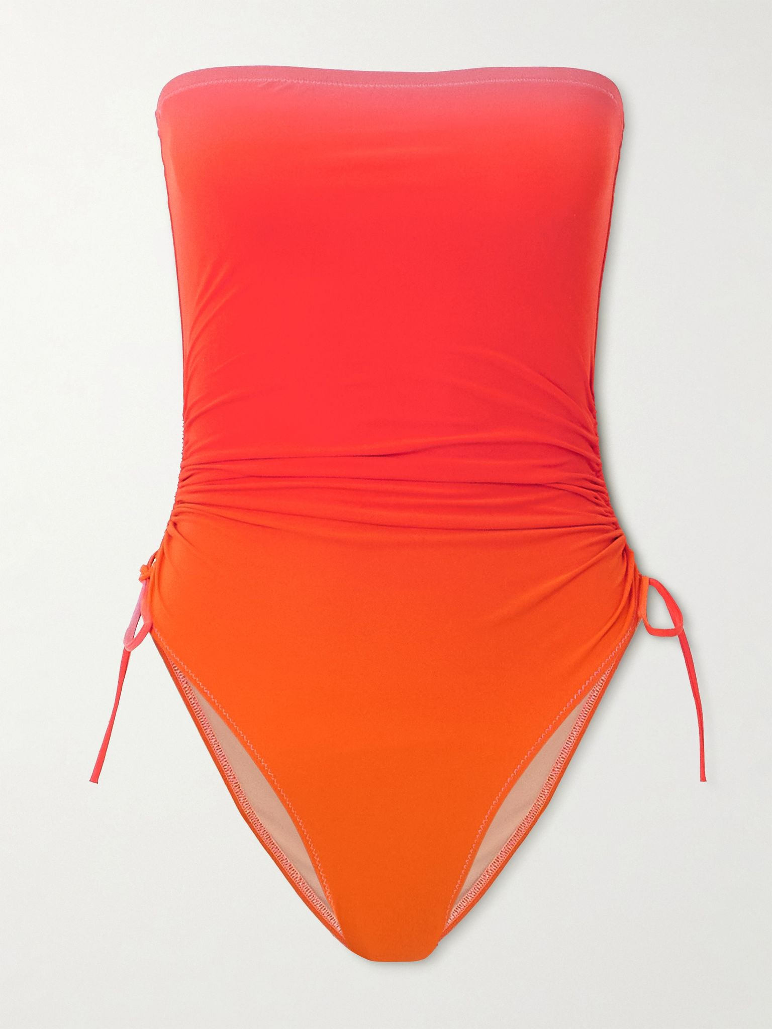 Sessantadue strapless ruched dégradé swimsuit Multi - 1