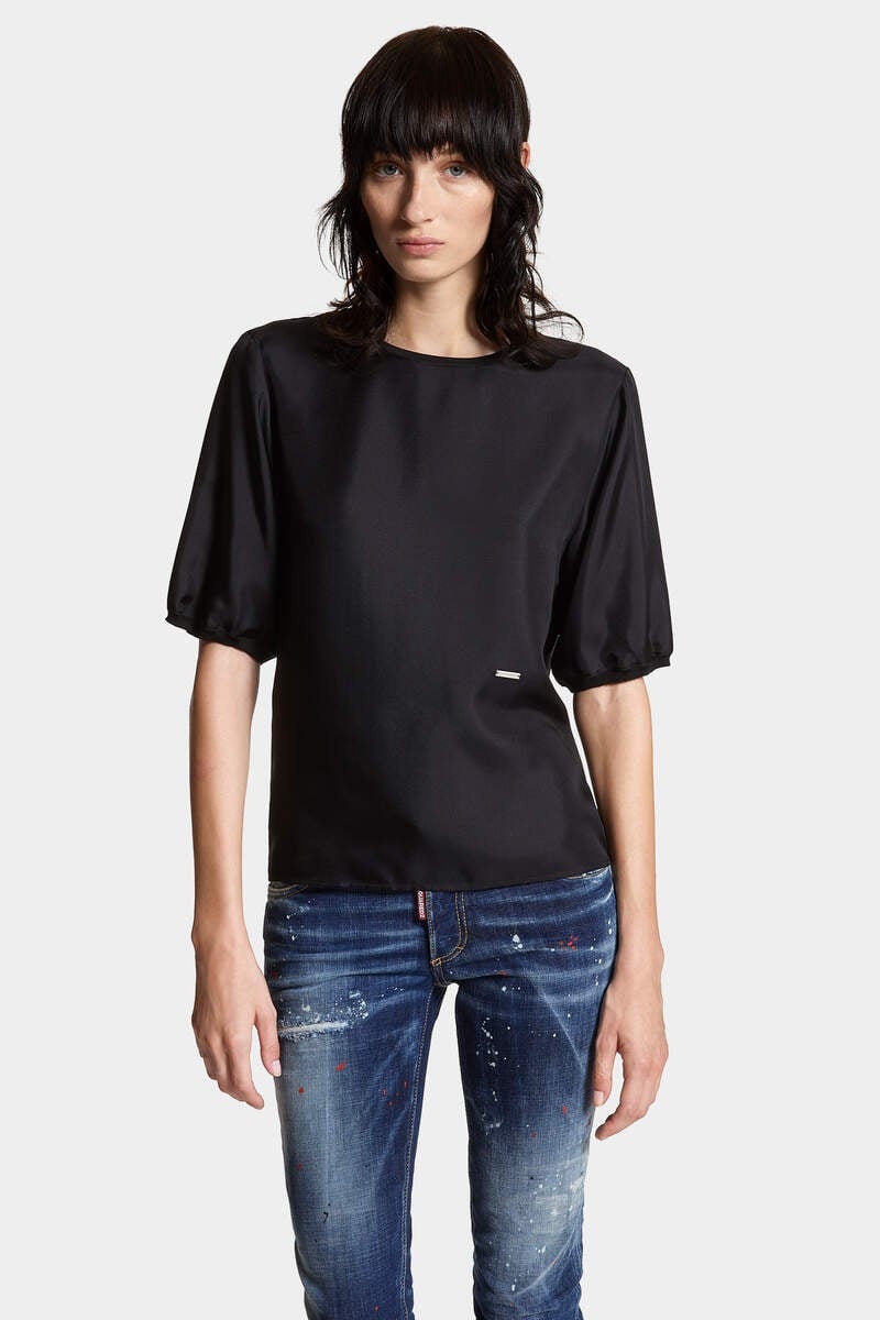 SHORT SLEEVE SILK T-SHIRT - 3