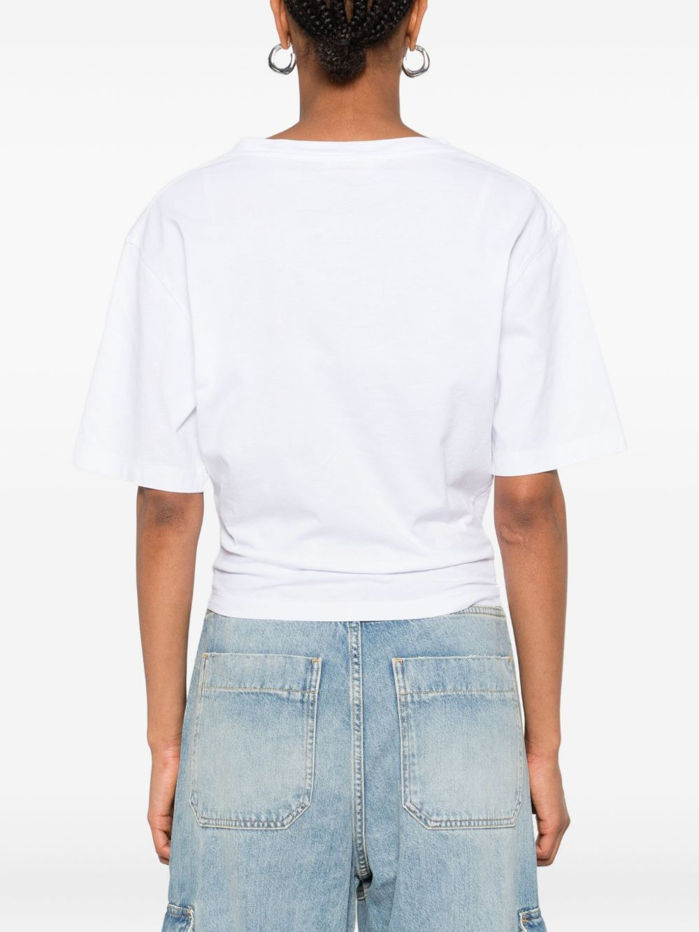 graphic-print cotton top - 4