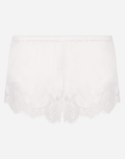 Dolce & Gabbana Shorts in satin with lace outlook