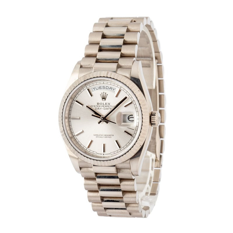 Rolex Day-Date 36 Ref 128239 Silver Dial - 2