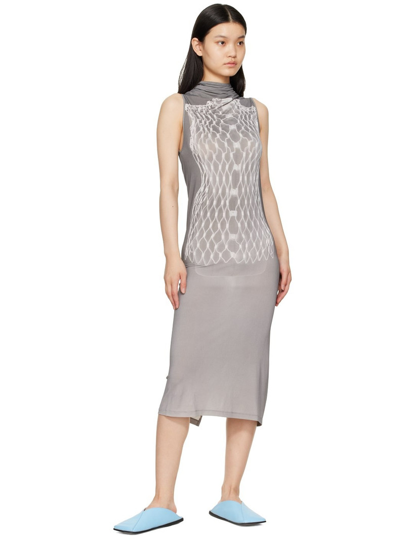 MM6 Maison Margiela Blue Square Toe Slippers outlook