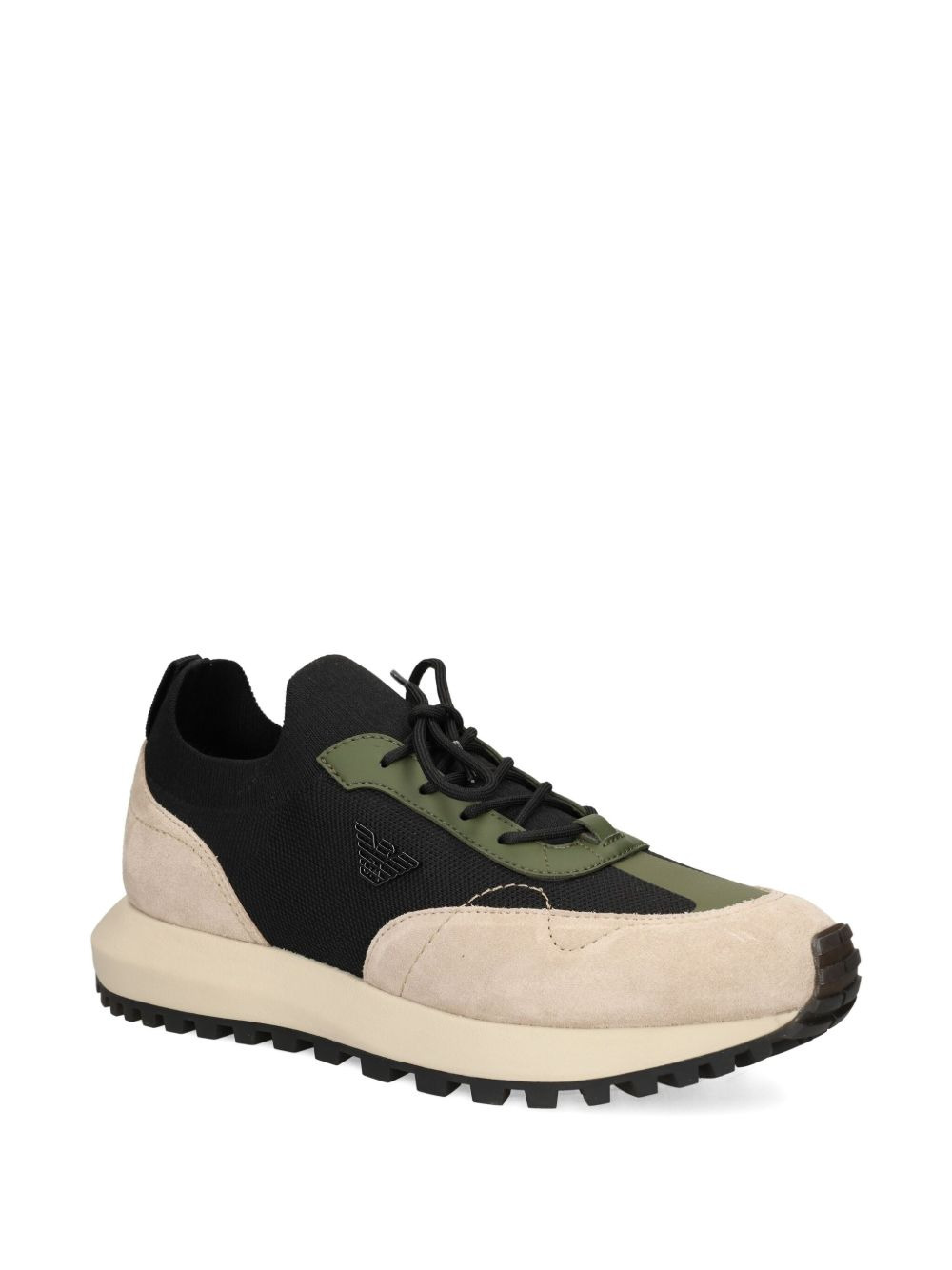 knitted suede sneakers - 2