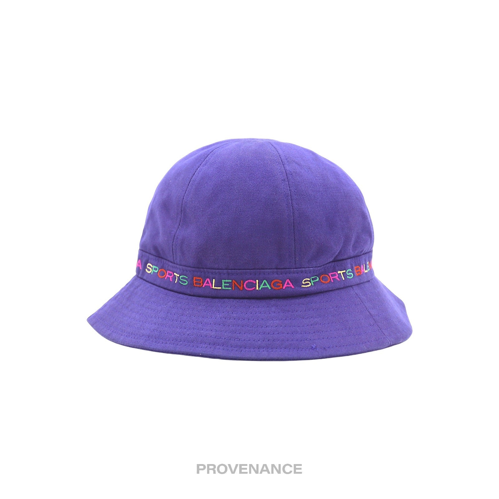 Balenciaga Sports Bucket Hat - Blue Rainbow Multicolor L - 2
