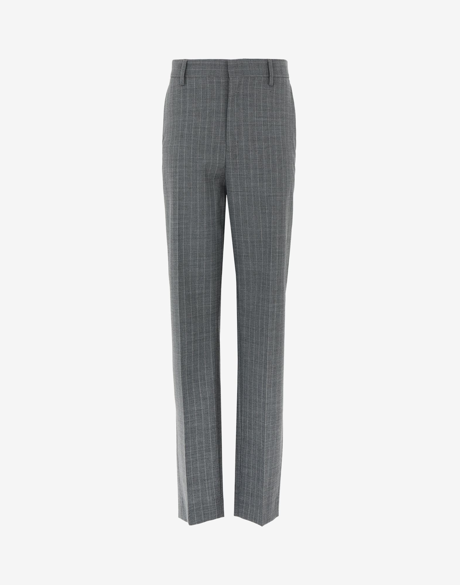 Pinstripe wool trousers - 1