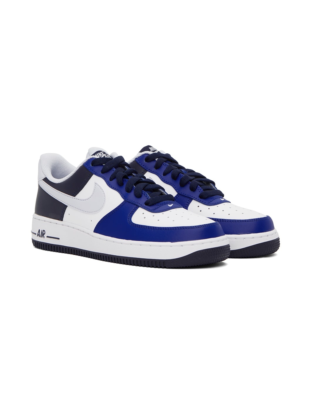 Blue & White Air Force 1 '07 LV8 Sneakers - 4