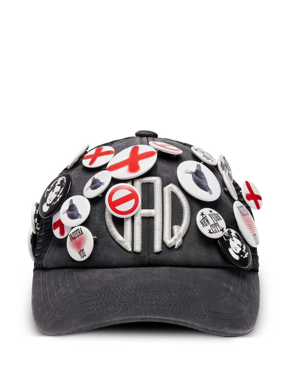 embroidered-patch cap - 3