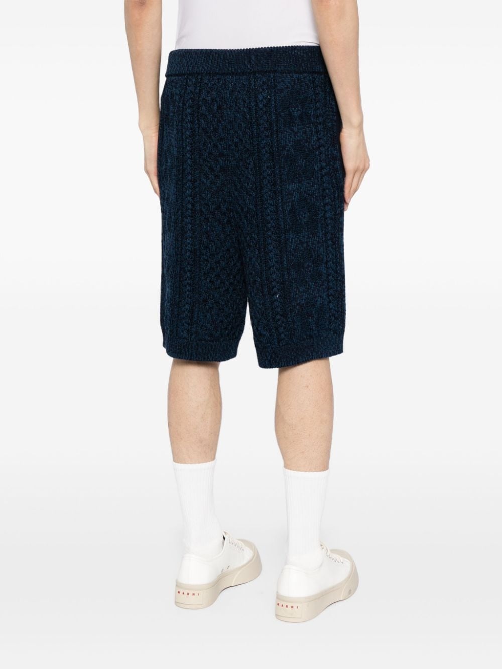 knitted knee-length shorts - 4