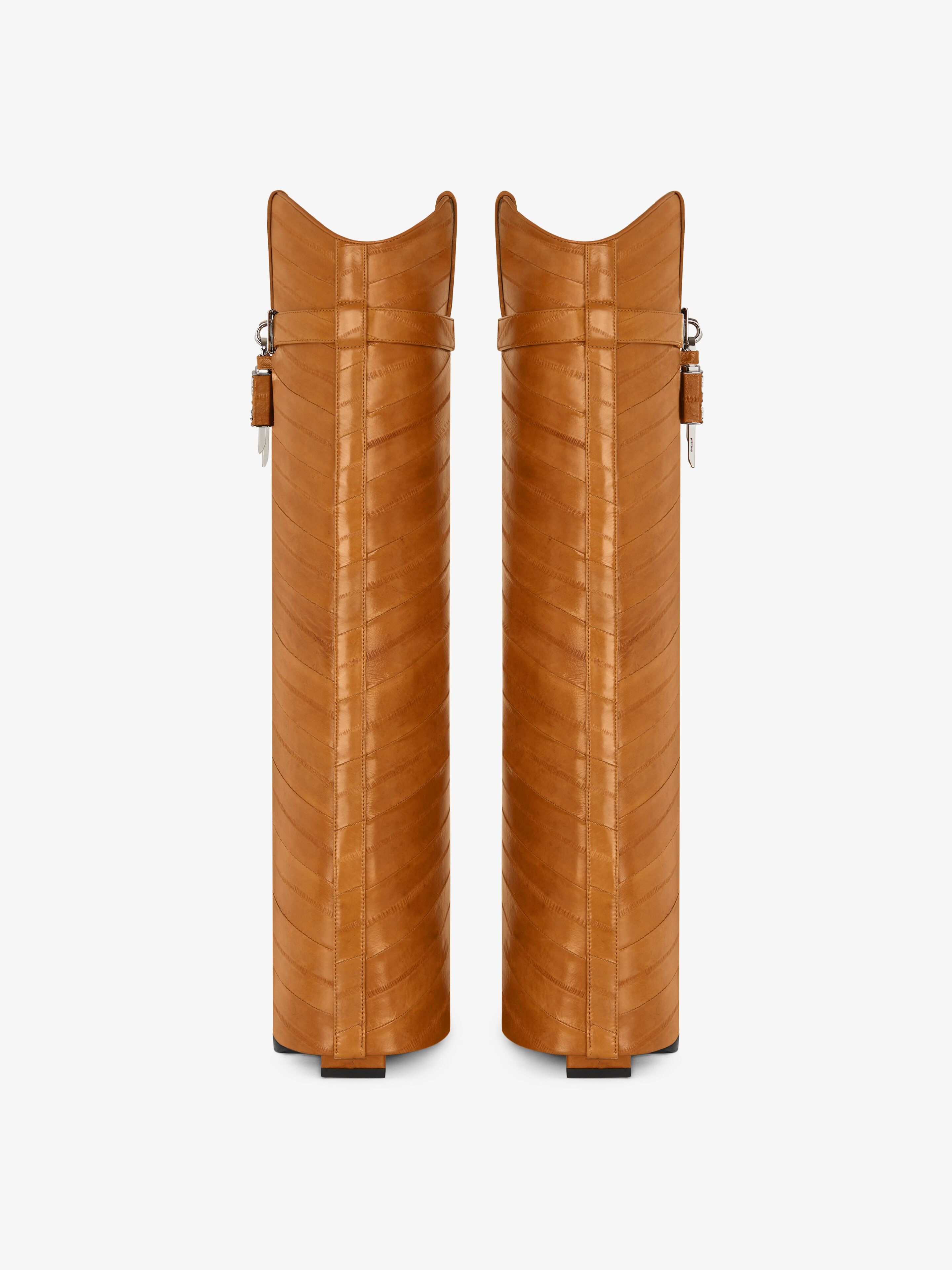 SHARK LOCK COWBOY BOOTS IN EEL - 6