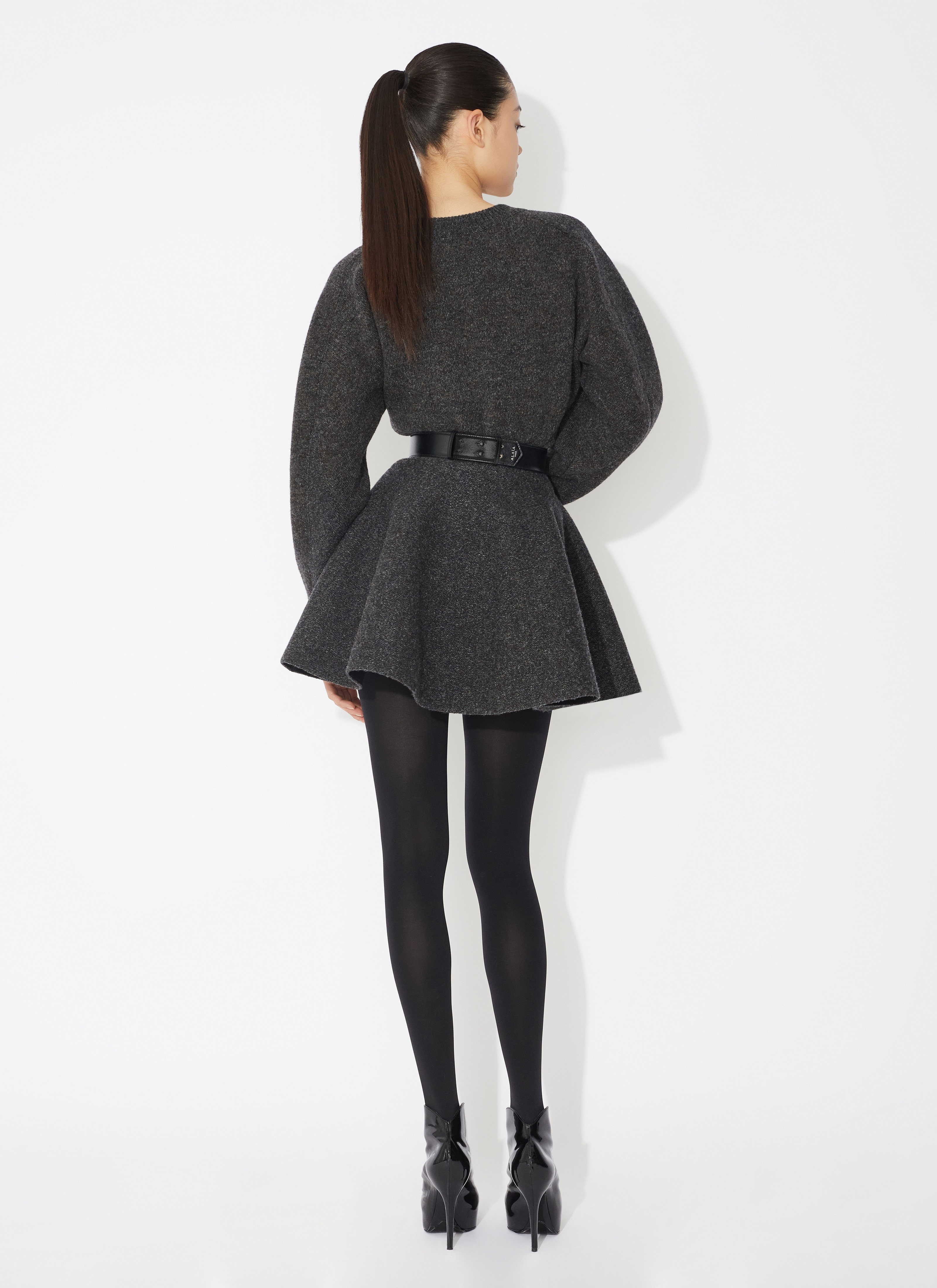 SHETLAND WOOL SKATER SKIRT - 3