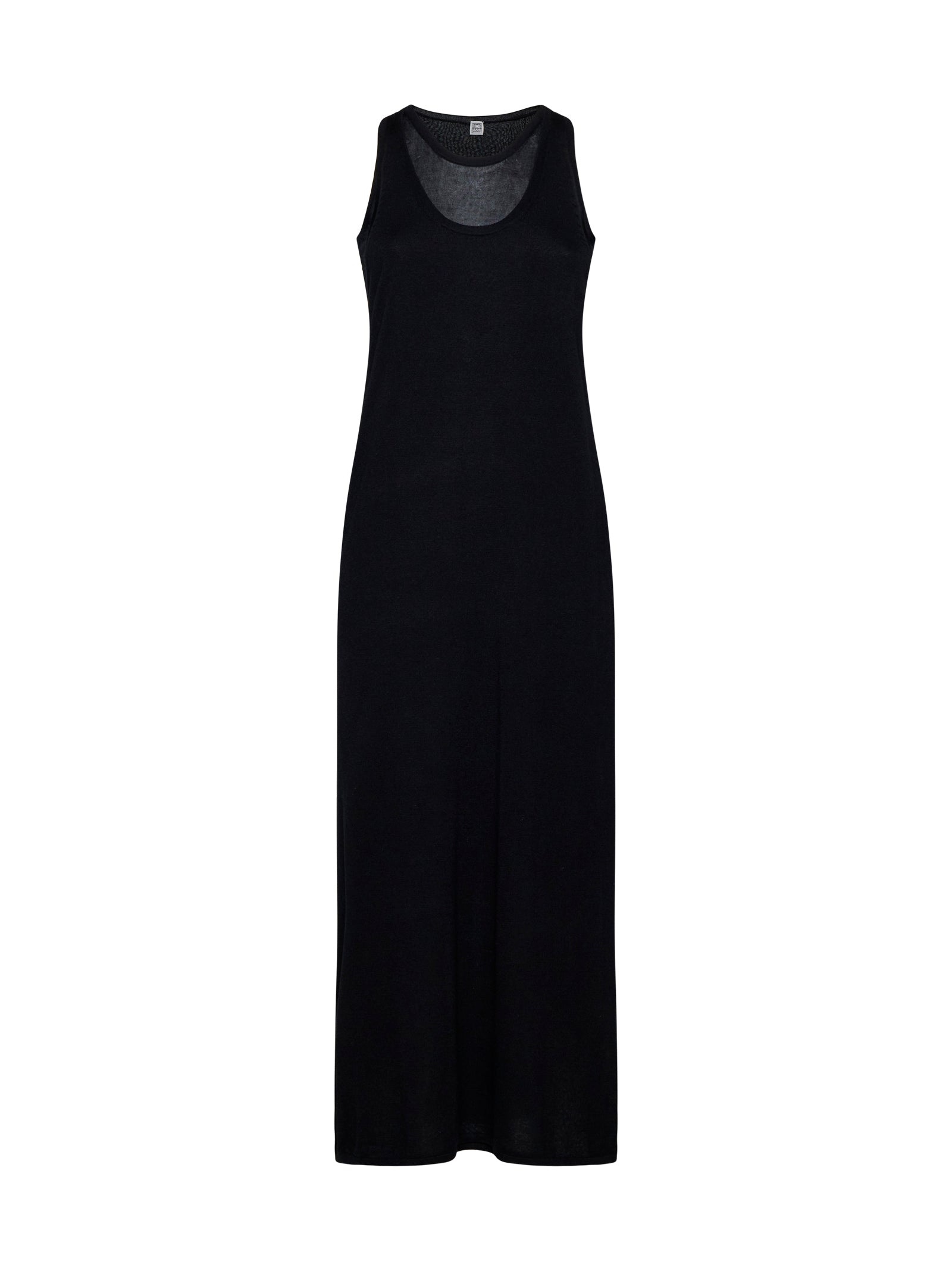 Layered knit tank long dress - 1