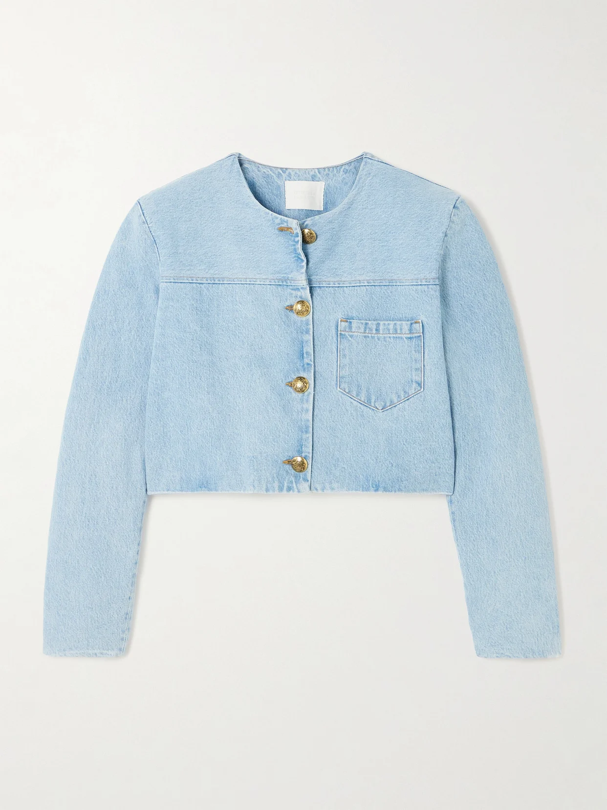 Priah Cropped Denim Jacket - 1
