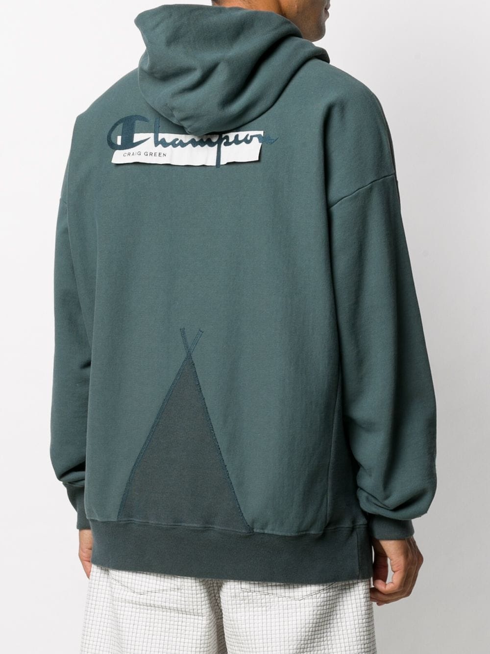 x Champion drawstring hoodie - 4