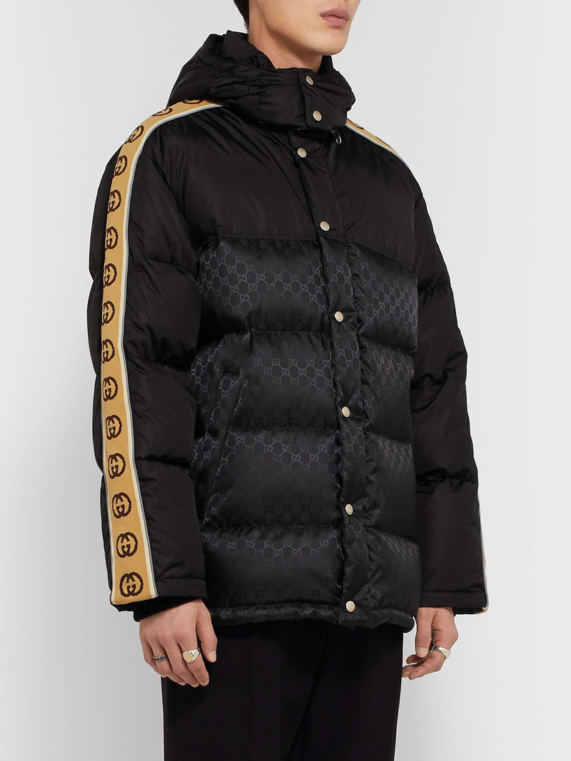 GG jacquard 나일론 퀼트 코트 4