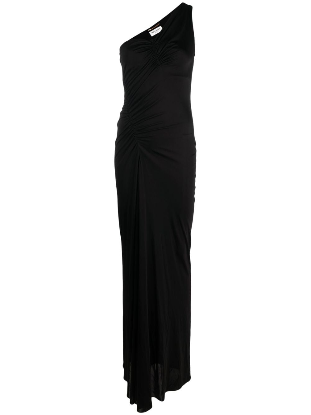 one-shoulder ruched dress - 1