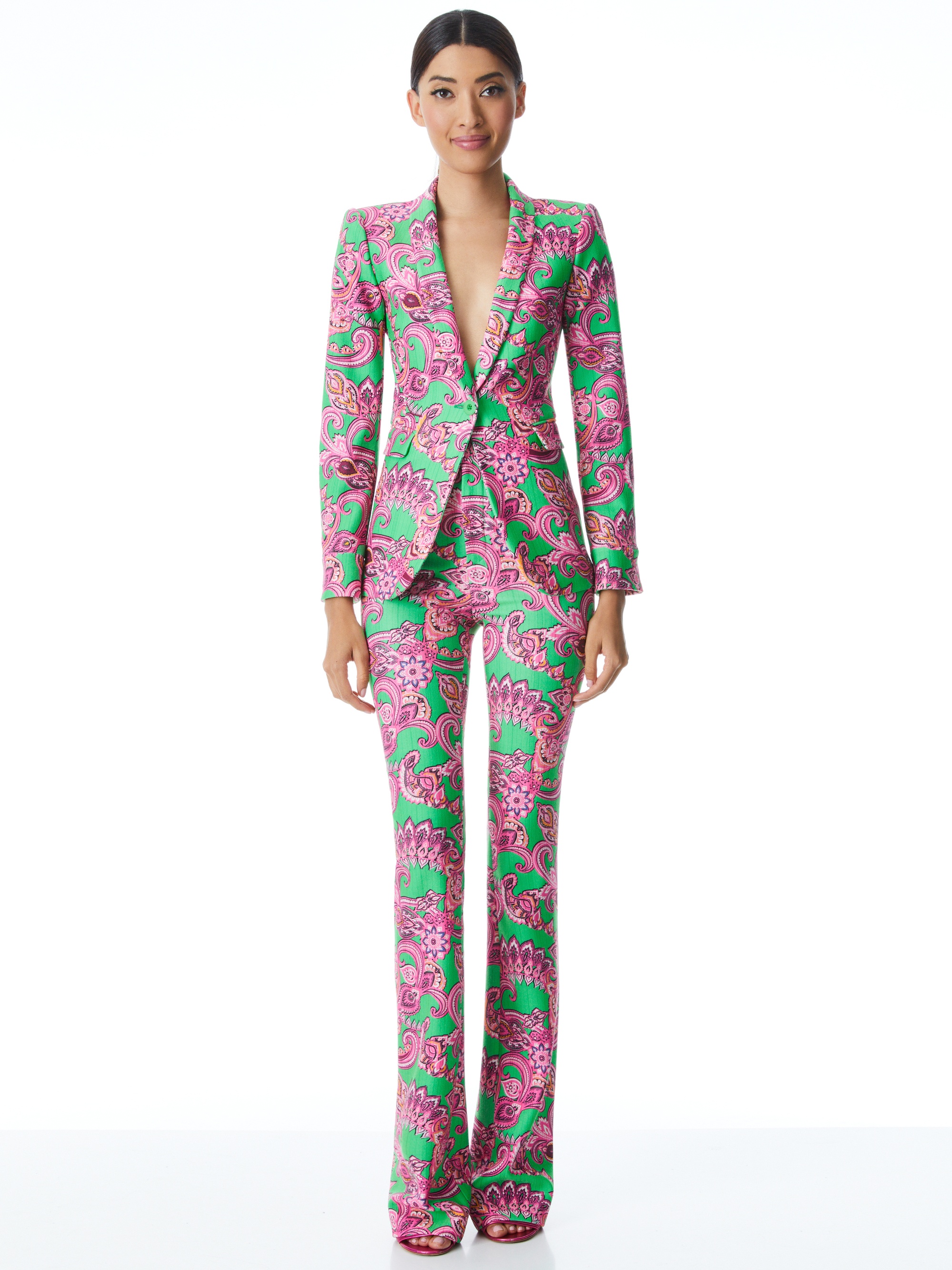 MACEY CUFFED SHAWL COLLAR BLAZER - 4