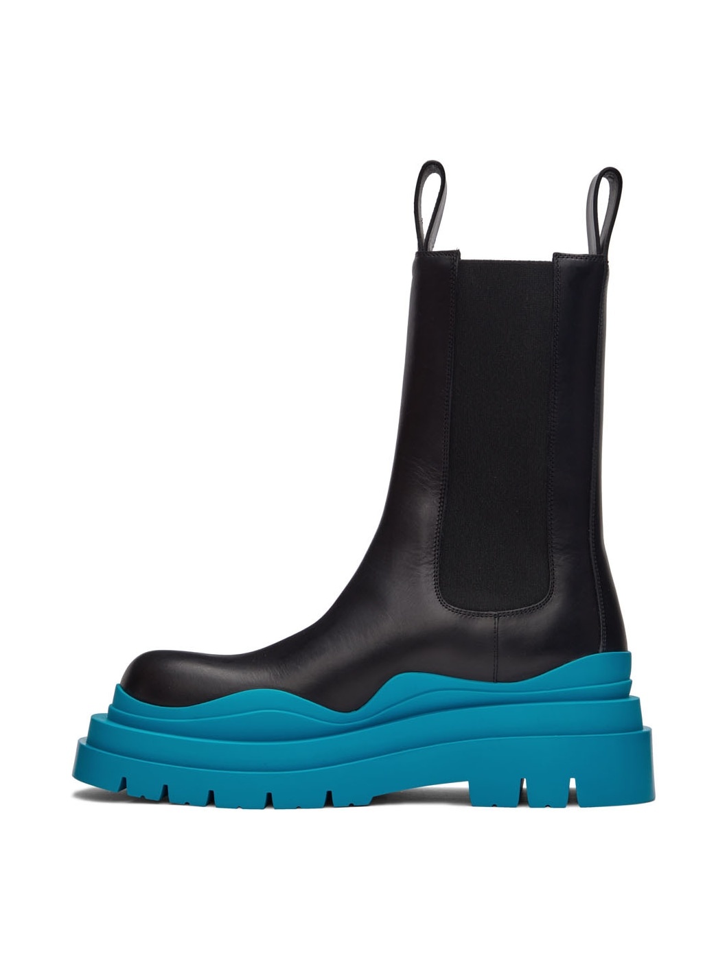 Black & Blue Tire Chelsea Boots - 3