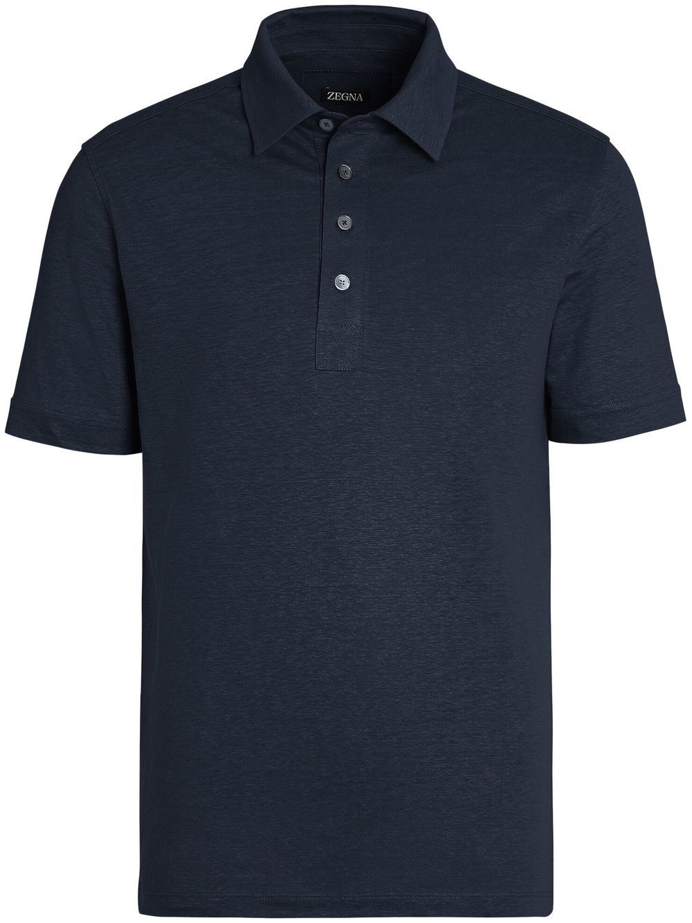 Pure Linen short-sleeve polo shirt - 1