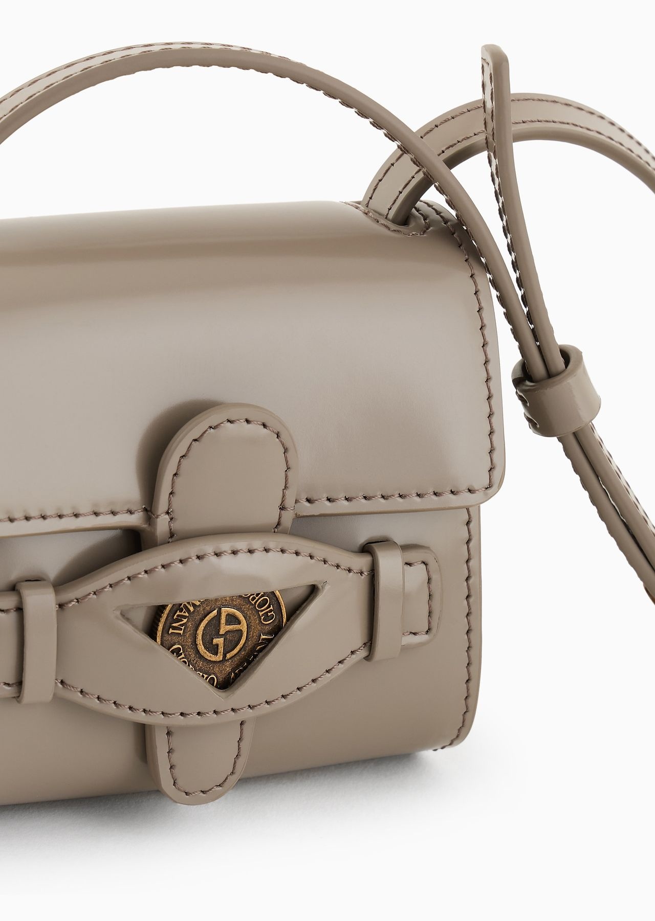 ASV brushed leather mini crossbody - 5