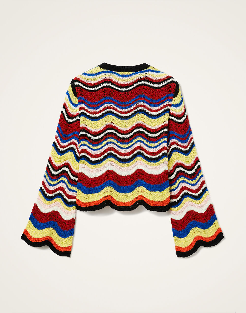 Chevron Crop Sweater - 3
