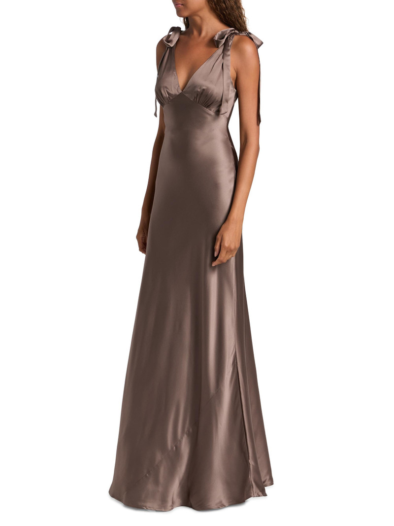 Women's Pernille Silk Tie-Strap Dress - Magnetic 3