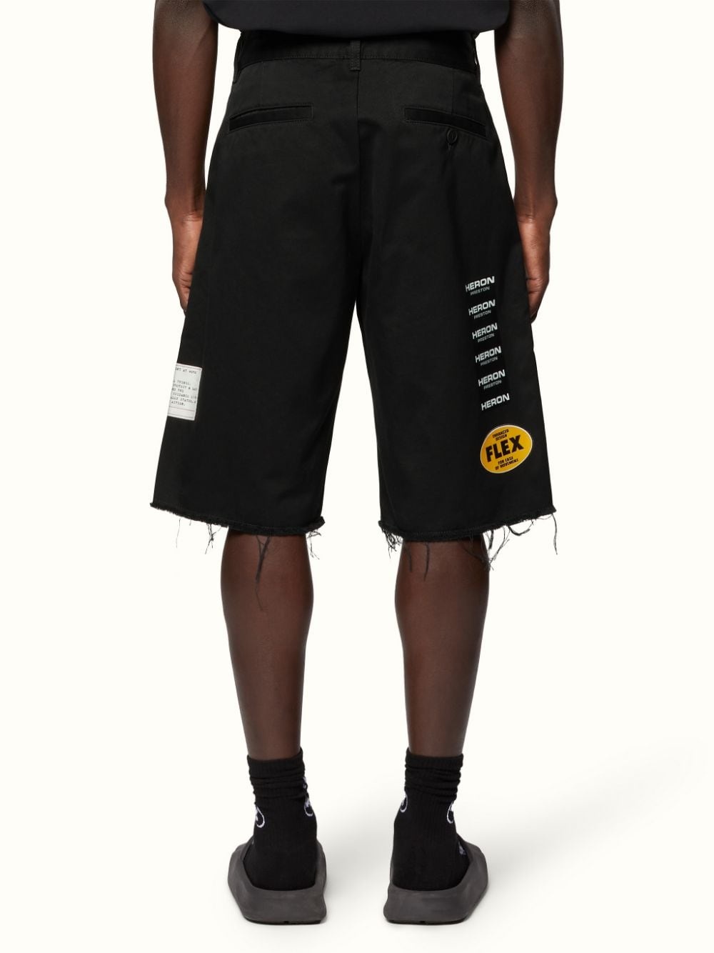 HERON CHINO RAW EDGE SHORTS - 4