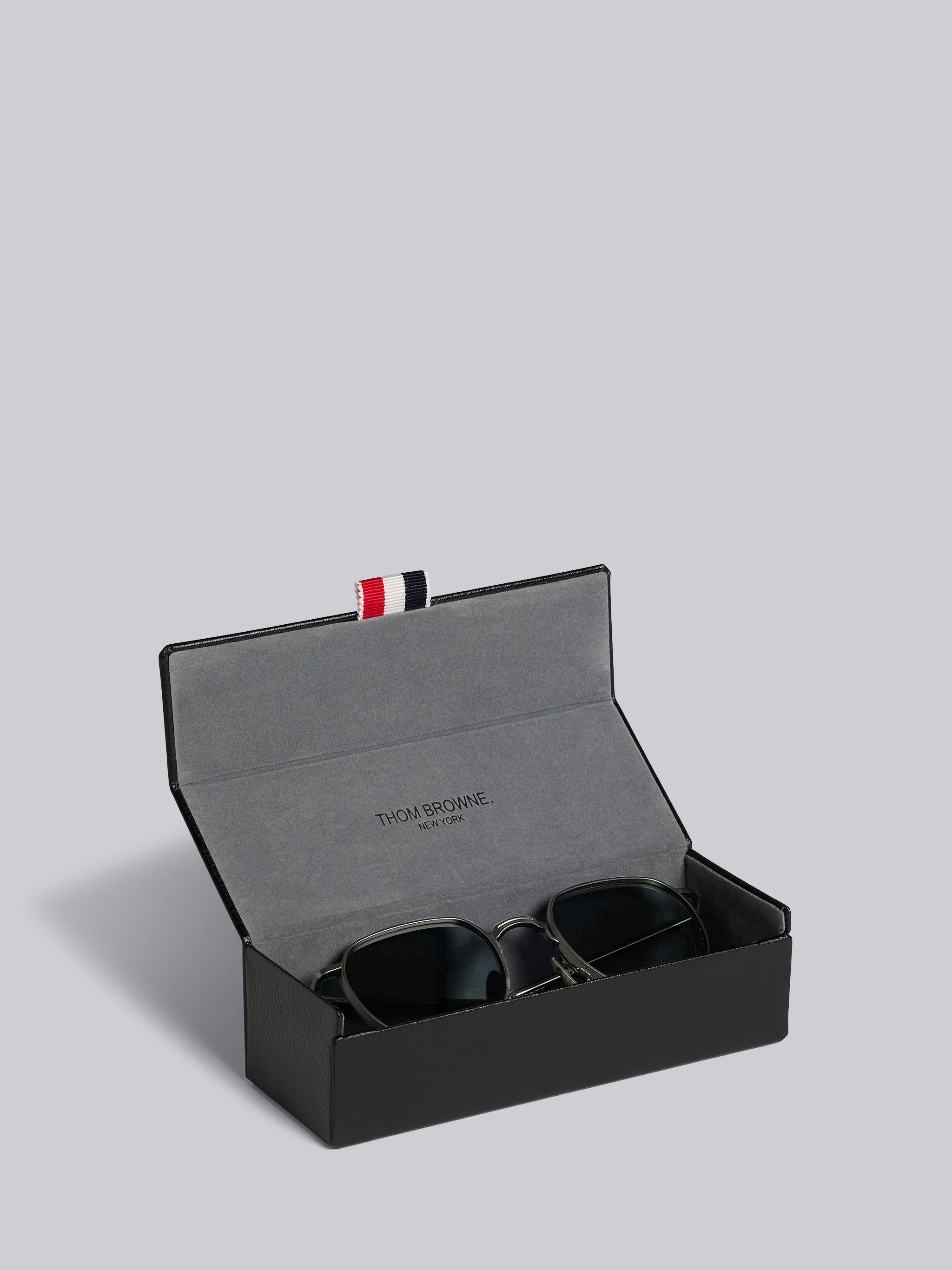 TB126 - Black Iron And Grey Clubmaster Sunglasses - 5