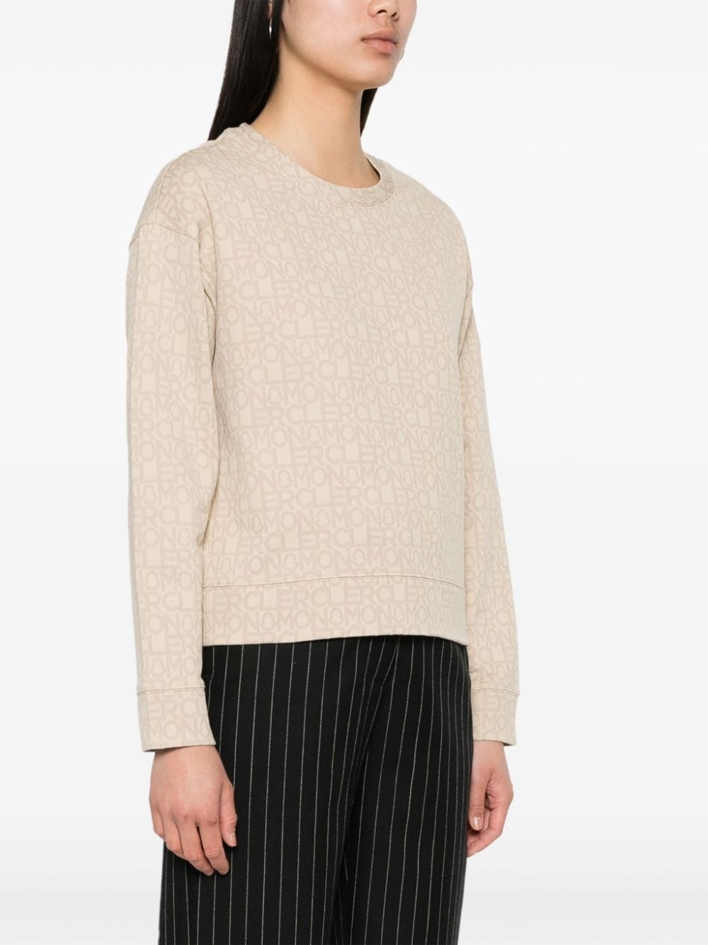 monogram-jacquard sweatshirt - 3