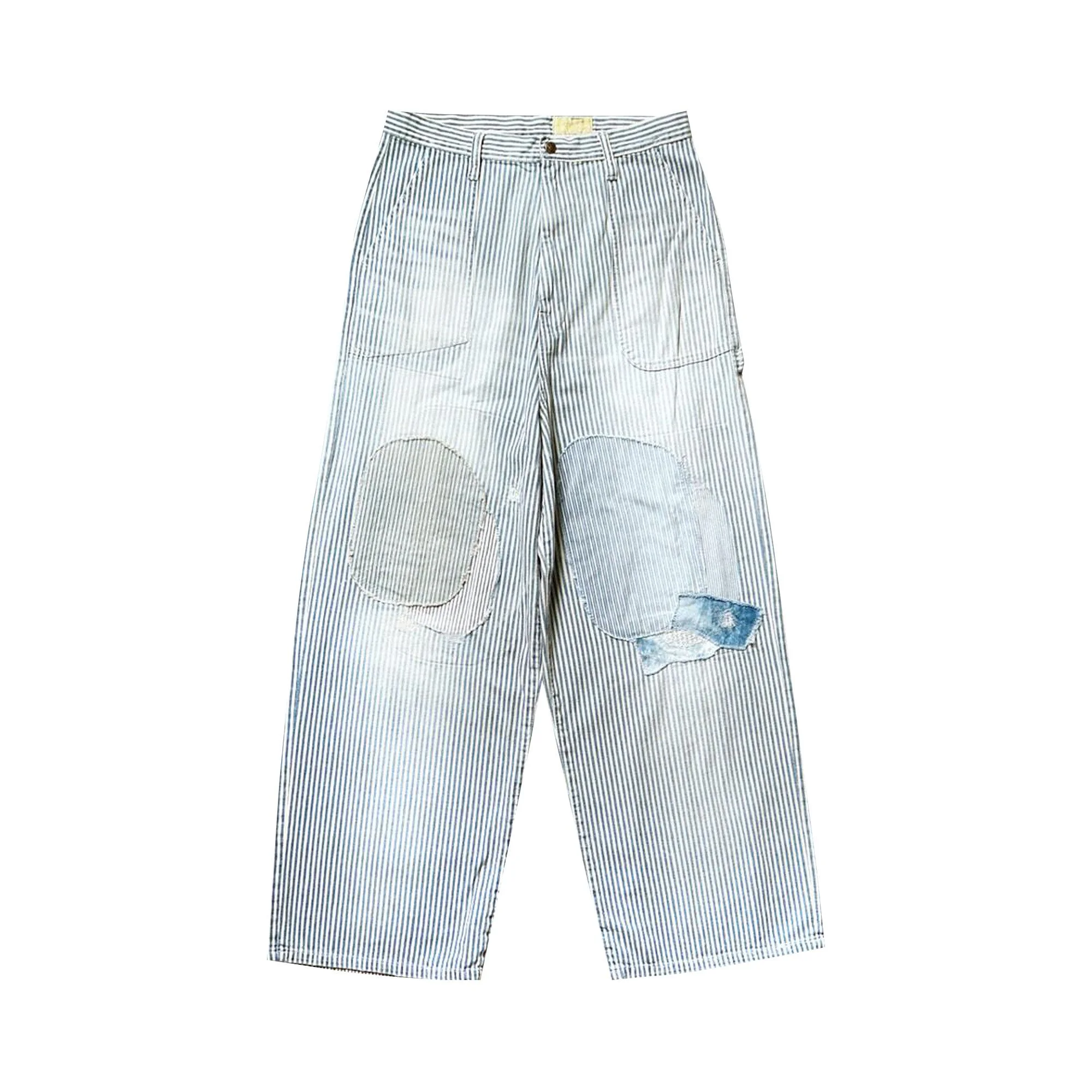 Kapital Stripe Painter Port Baggy Pants (Champetre Remake) 'Hickoree' - 1