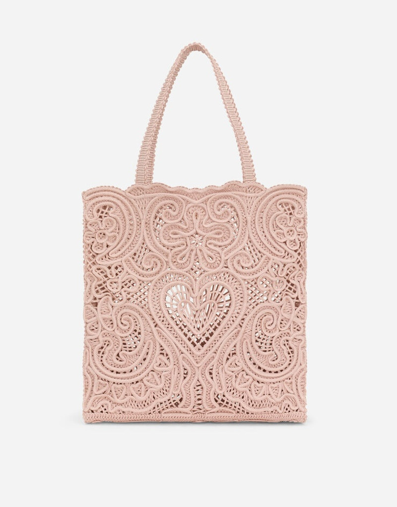 Medium shopper with cordonetto embroidery 4