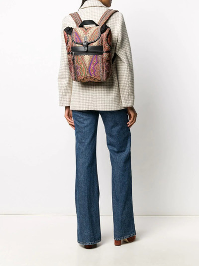 Etro paisley-print small backpack  outlook