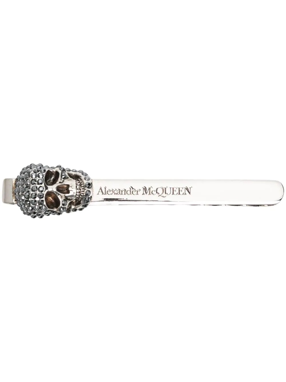crystal-skull tie clip - 1