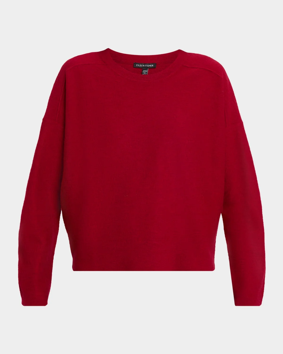Crewneck Felted Wool Sweater - 1