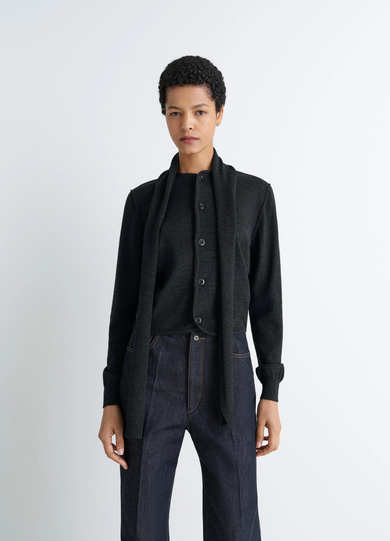 Lemaire TWISTED CARDIGAN WITH SCARF outlook
