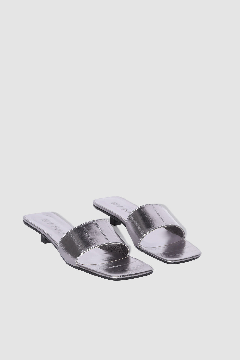 Ceni Inox Eel Embossed Metallic Leather Slip-On - 2