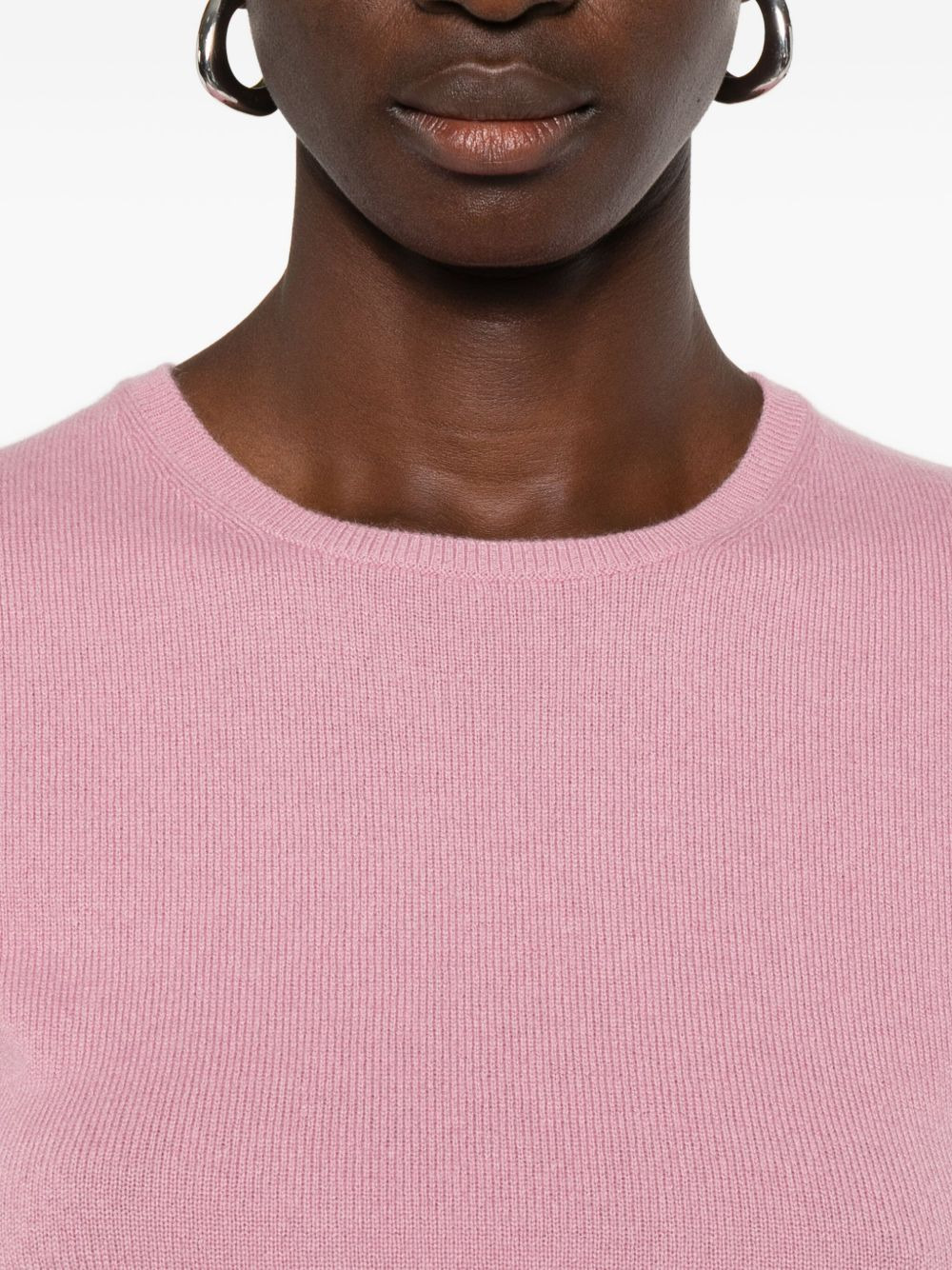 crew-neck cashmere T-shirt - 5