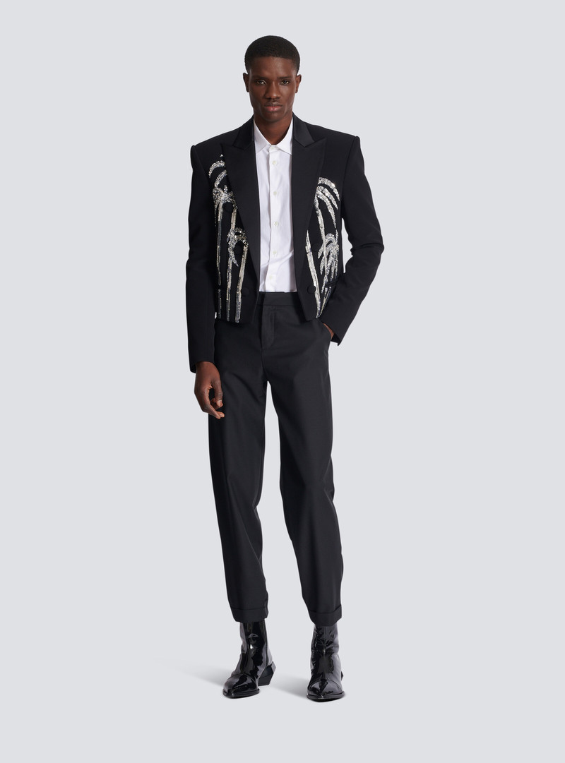 Balmain Double wool crepe trousers outlook
