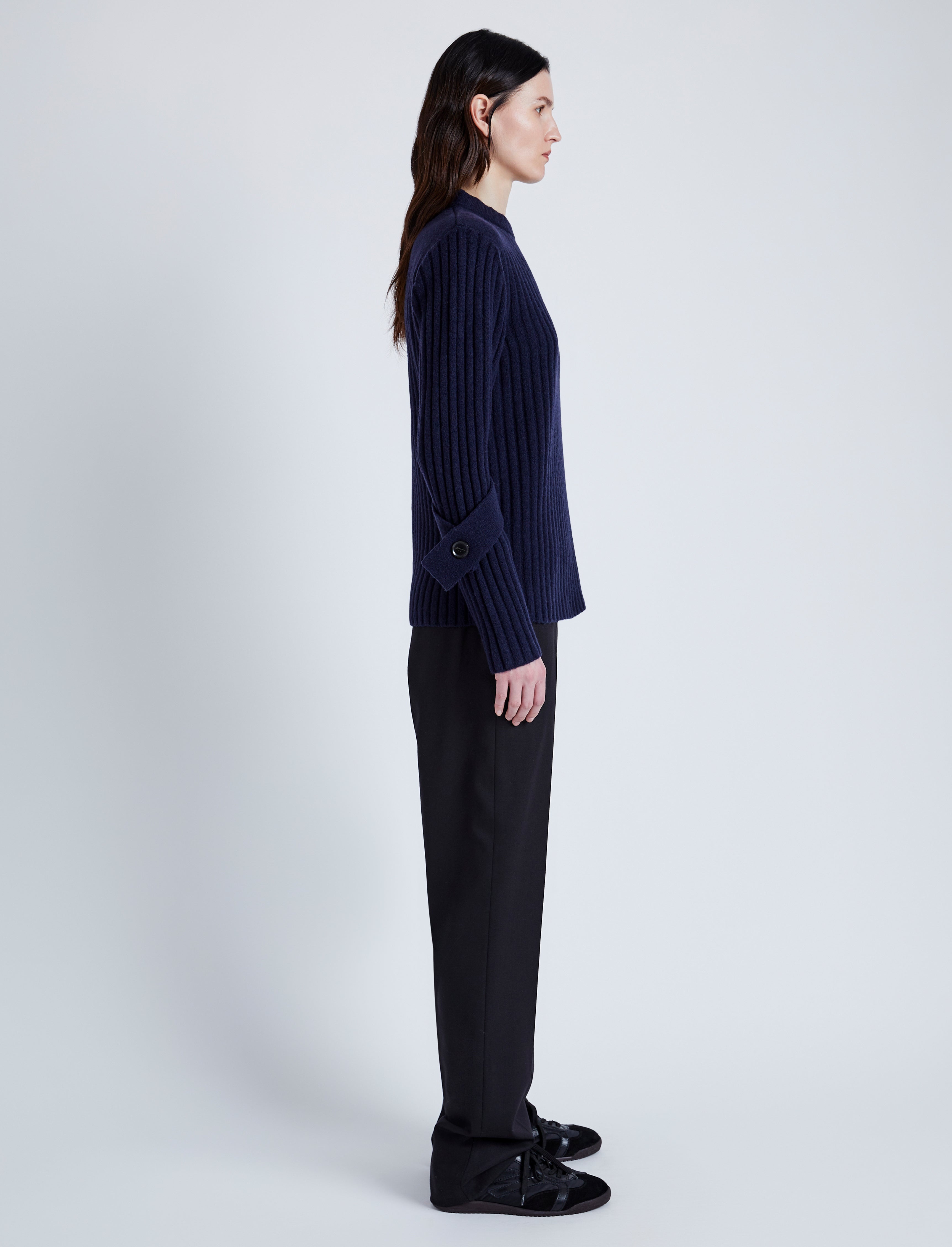 Verona Sweater in Midweight Cashmere Rib - 4