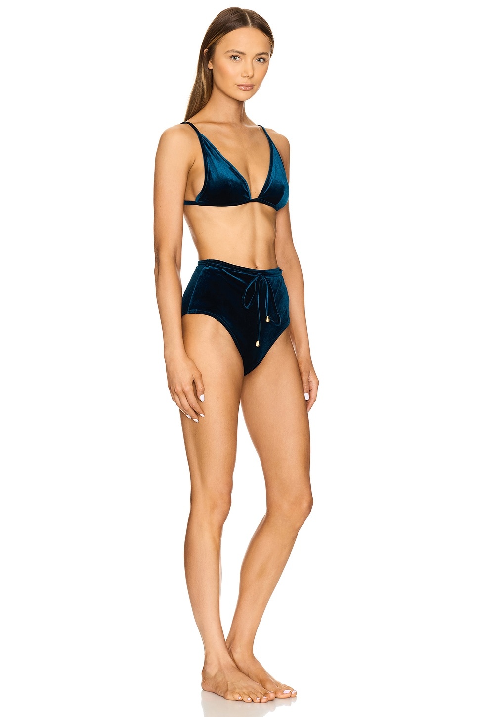 Tallow Velvet Triangle Bikini - 2