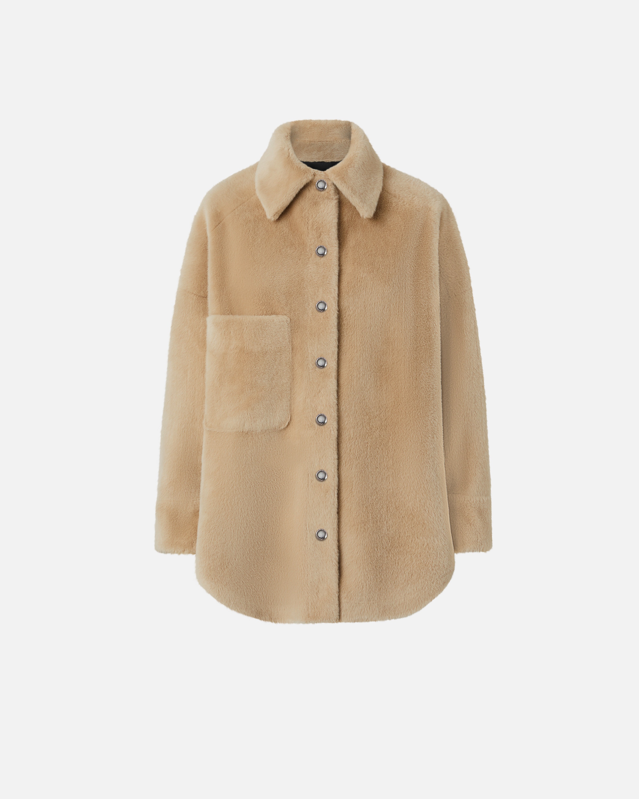 SOFT SHEEPSKIN-EFFECT SHACKET - 1