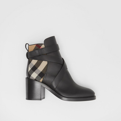 Burberry Vintage Check and Leather Ankle Boots outlook