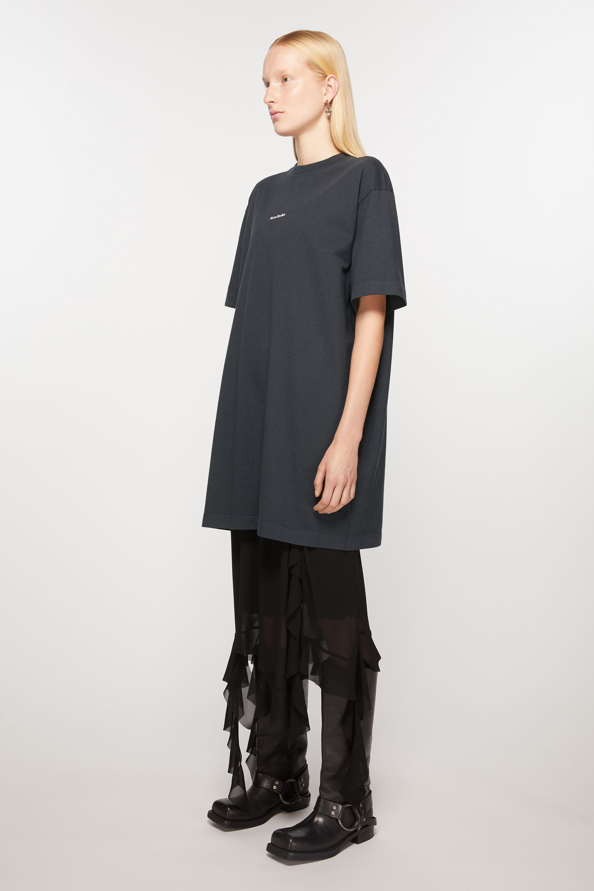 Logo t-shirt dress - Black - 3