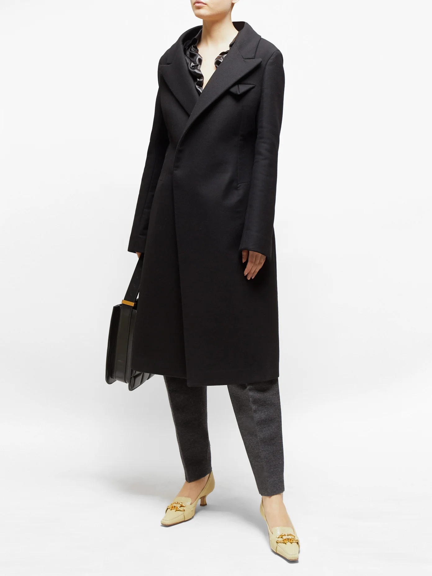 Double-breasted cashmere coat - 2