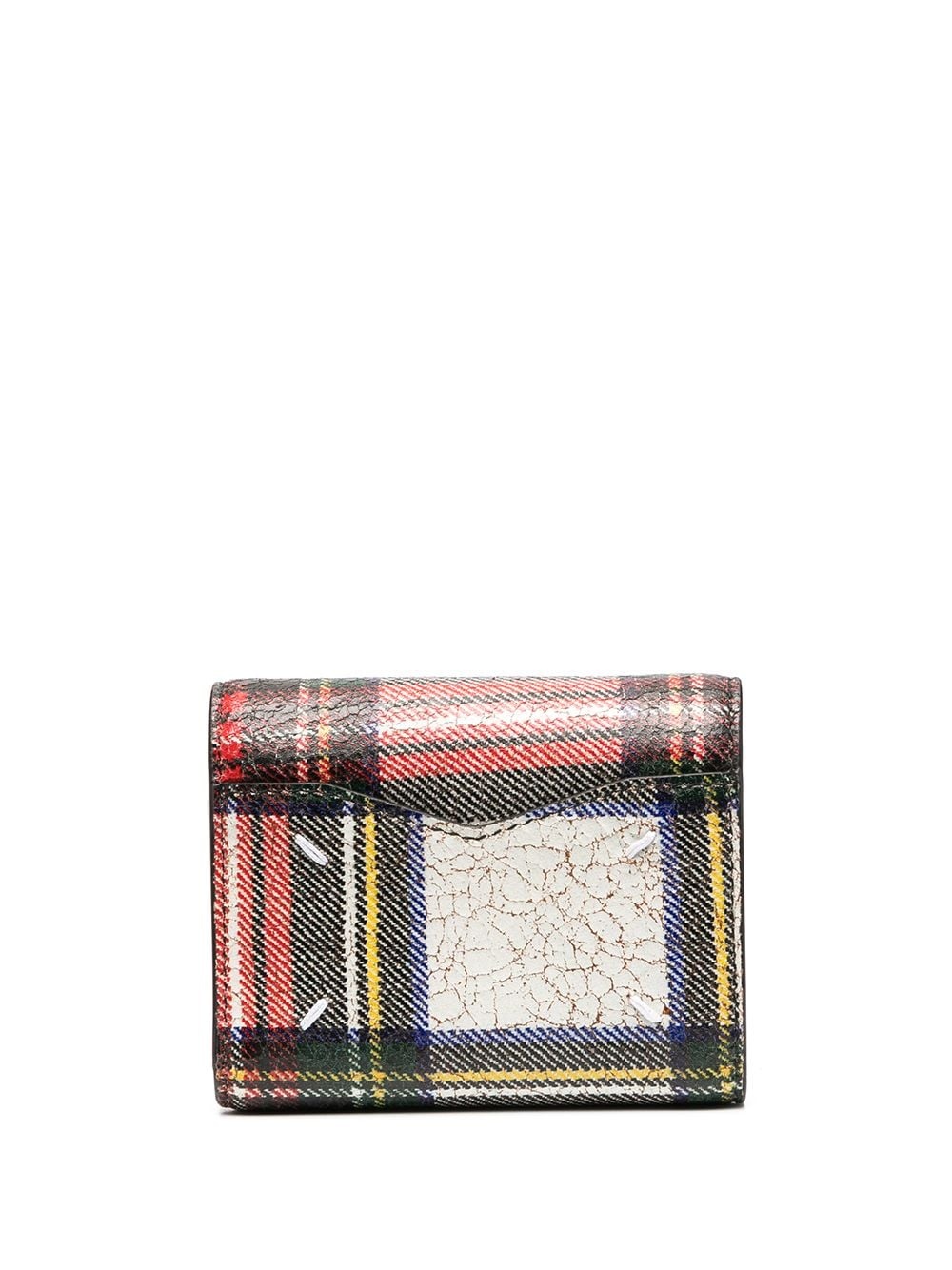 tri-fold tartan pattern purse - 2